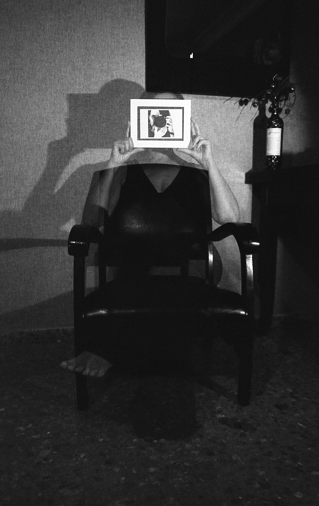 Doble exposición autorretrato