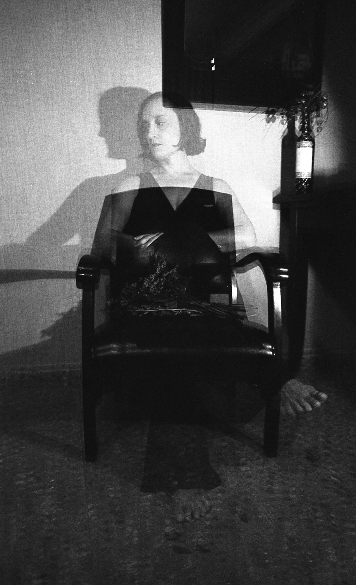 Doble exposición autorretrato