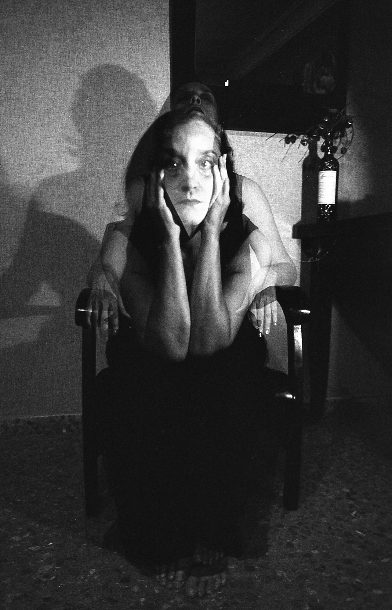 Doble exposición autorretrato