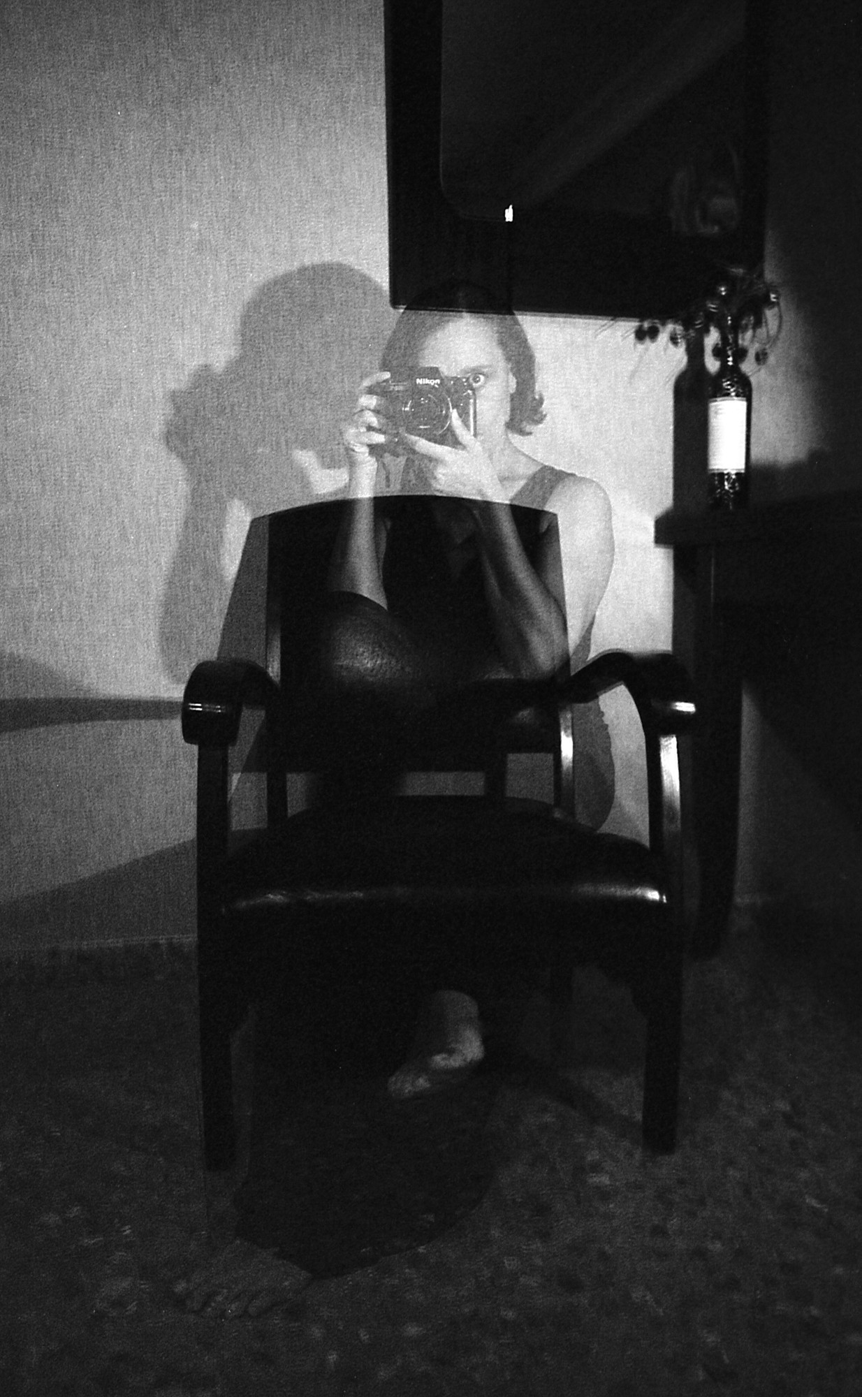 Doble exposición autorretrato