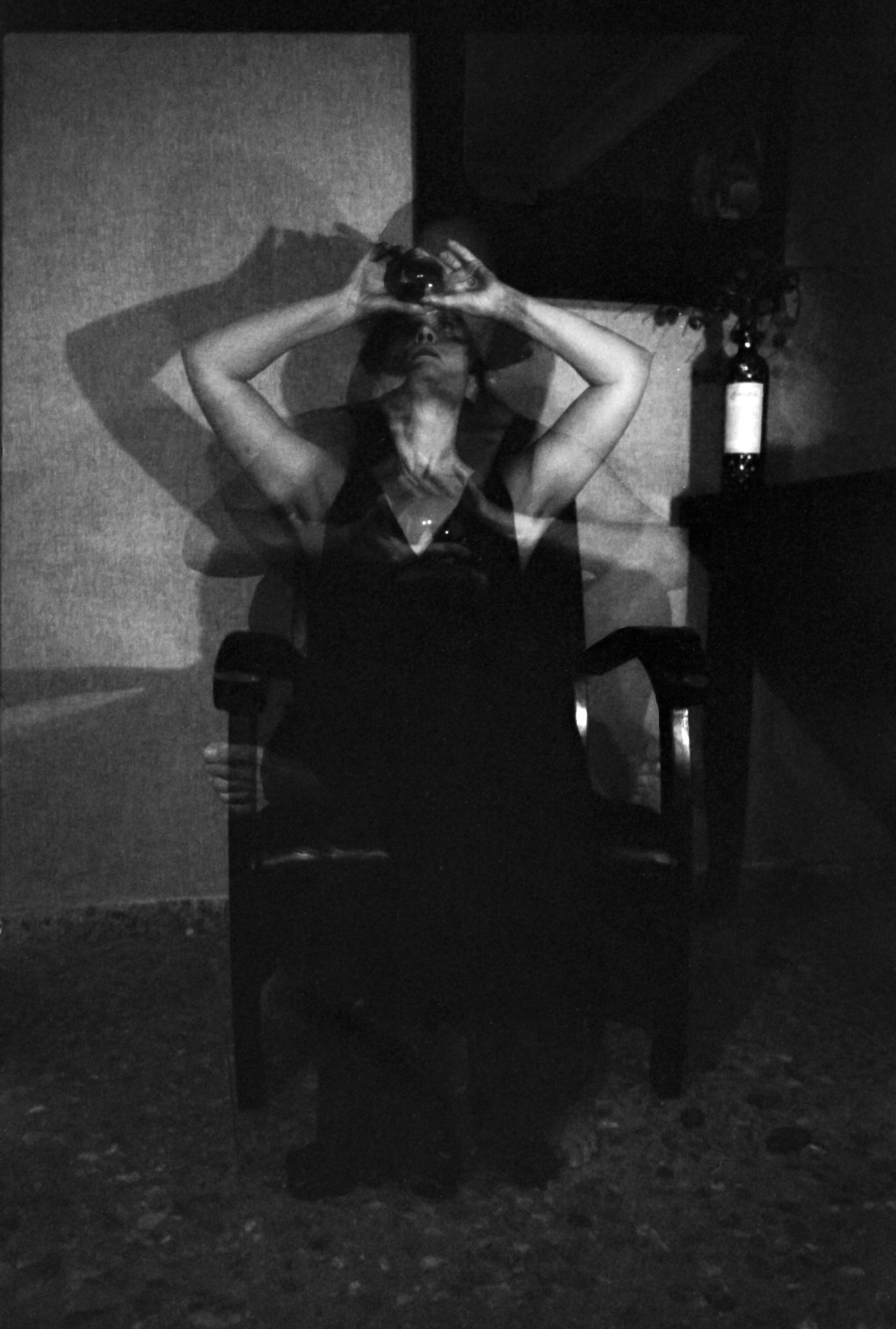 Doble exposición autorretrato