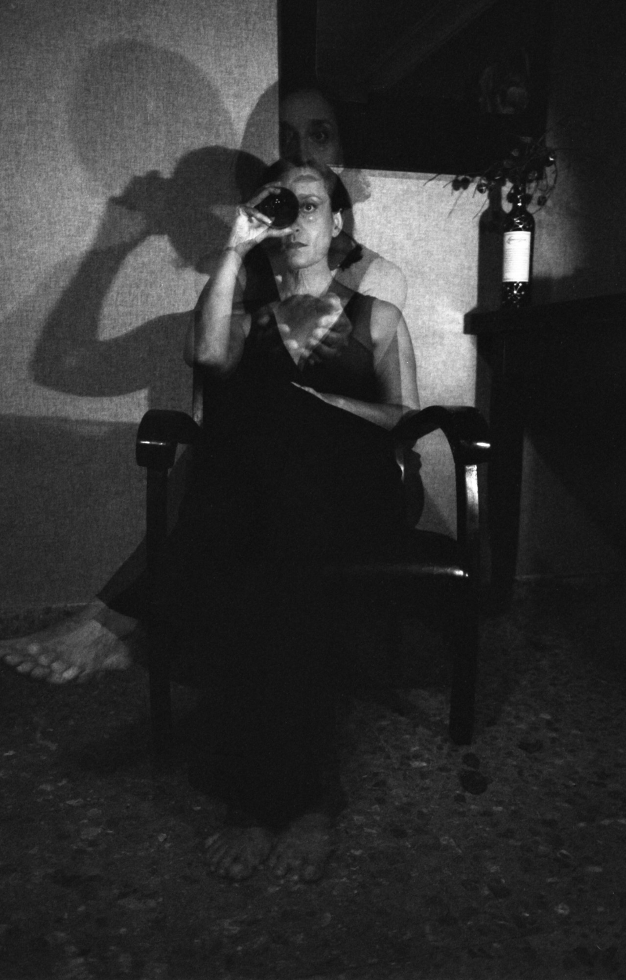 Doble exposición autorretrato